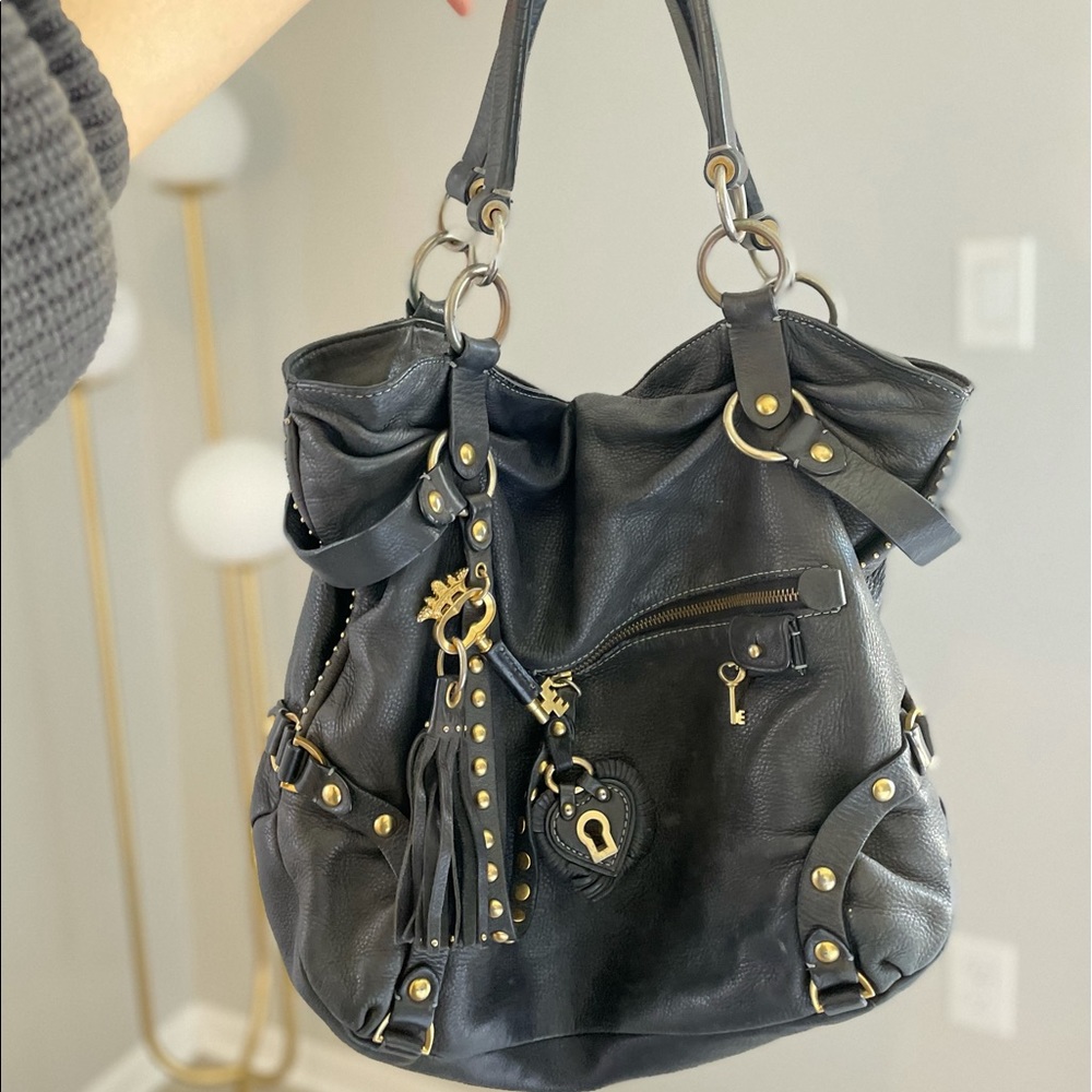 Juicy Couture Black Leather Purse